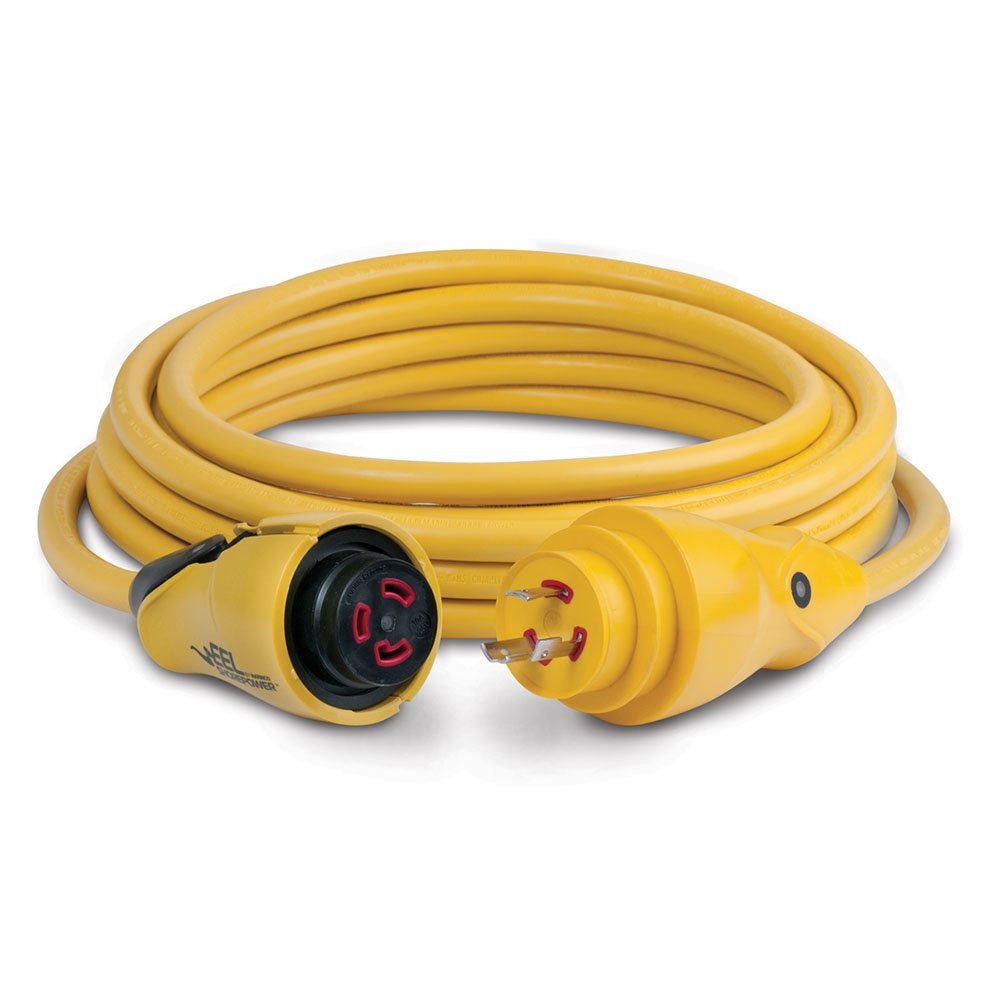 Marinco EEL Cordset 30A 125V 25ft Yellow
