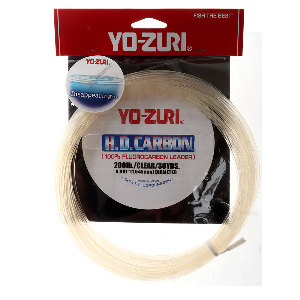 Yo-Zuri H.D. Carbon Fluorocarbon Leader Clear 30yd 200lb 1.545mm