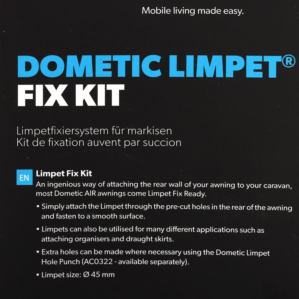 Dometic Awning Limpet Fix Kit 8-Pack