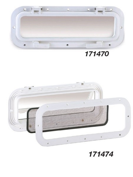 Jim Black Rectangular Opening Portlight 67x241mm