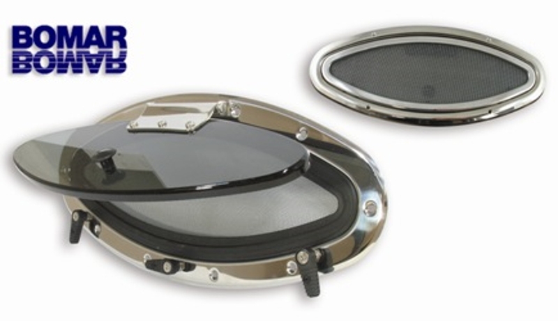 Jim Black Elliptical Opening Portlight - Stainless Steel Trim