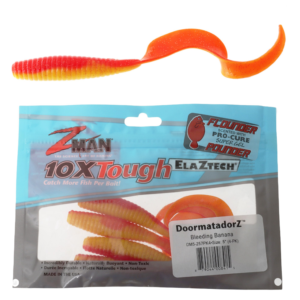Z-Man DoormatadorZ Soft Bait 12.7cm Qty 4 Bleeding Banana