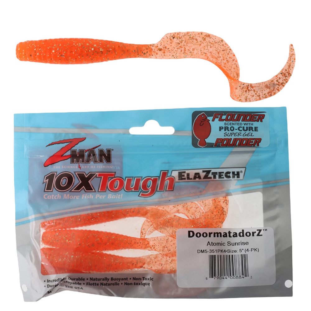Z-Man DoormatadorZ Soft Bait 12.7cm Qty 4 Atomic Sunrise