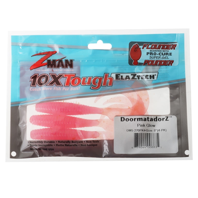 Z-Man DoormatadorZ Soft Bait 12.7cm Qty 4 Pink Glow