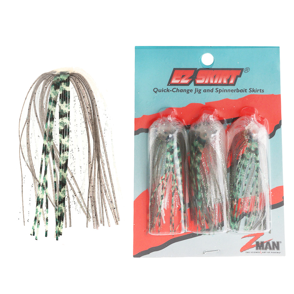 Z-Man EZ Skirt Quick-Change Jig and Spinnerbait Skirts 6.9cm Qty 3 Greenback Shad