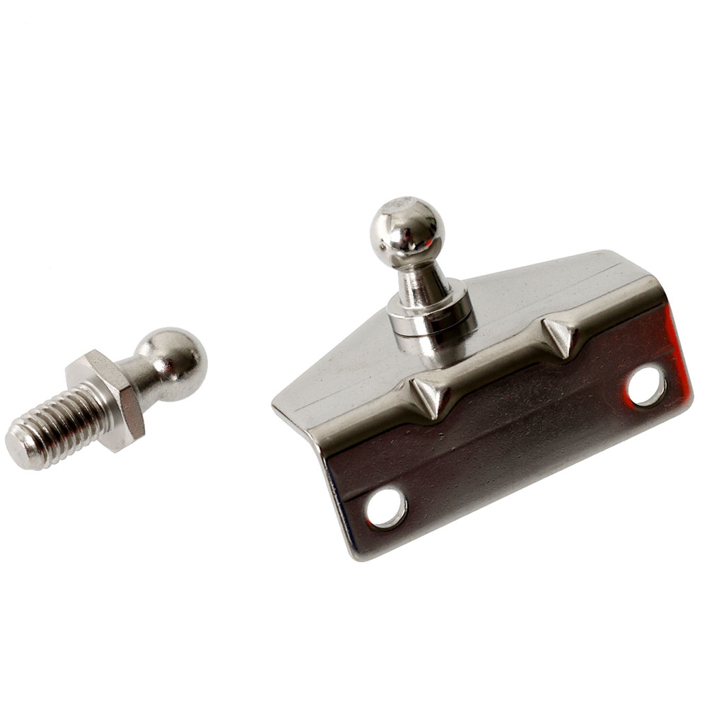 Stainless Steel Gas Strut with Bracket and Stud 485mm