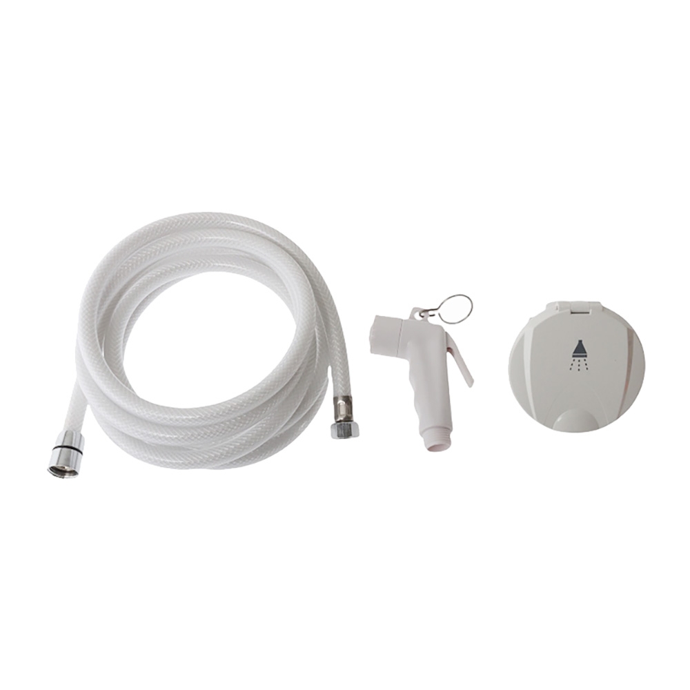 Compact RV Shower Kit White