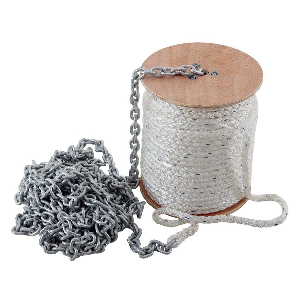 maXtek Rope and Chain Pack for RC8-8 Windlass 100m Rope 8mm x 15m Chain