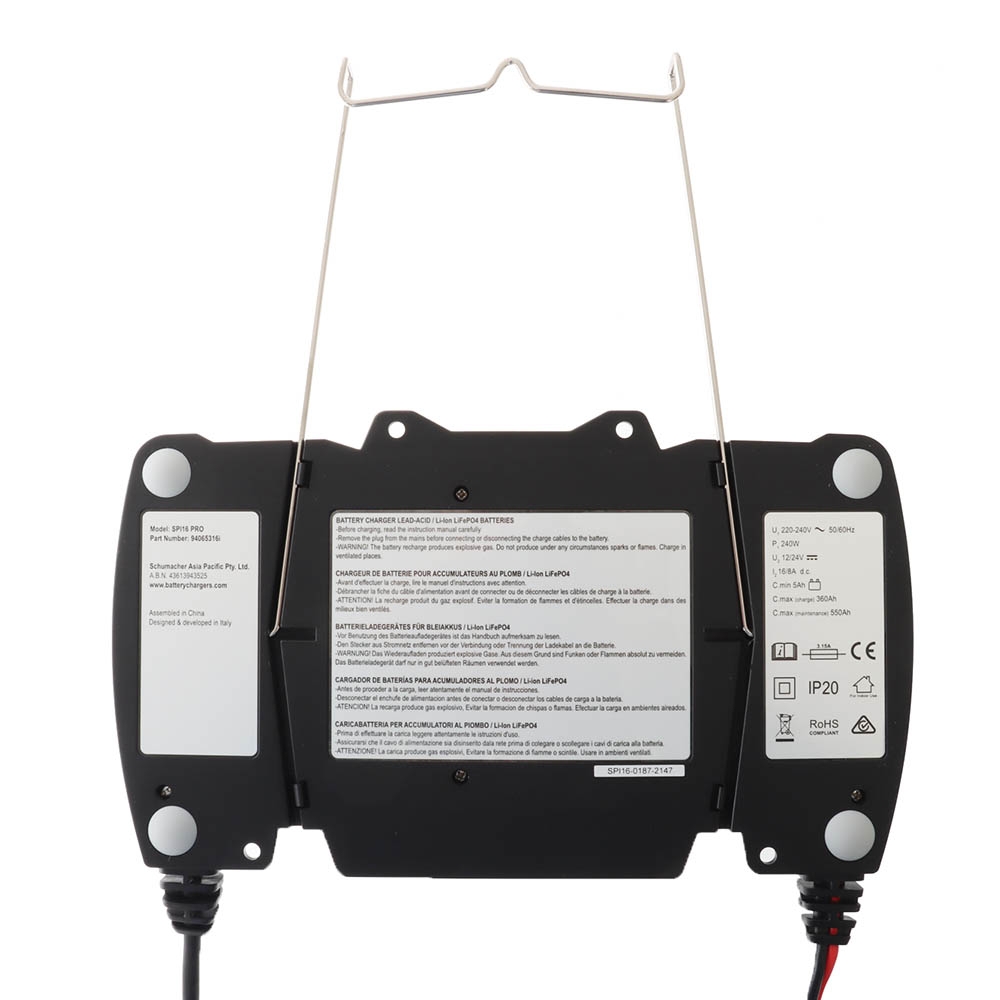 Schumacher SPi 16 Pro Battery Charger 12V-16A / 24V-8A