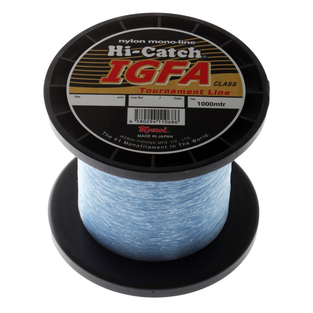 Momoi Hi-Catch IGFA Tournament Mono Line 1000m 24kg Ice Blue