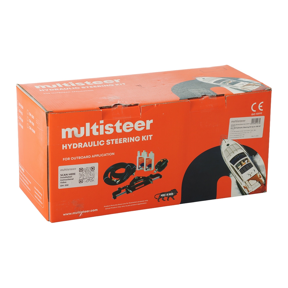 Multiflex Multisteer 350 Single Outboard Hydraulic Steering Kit 350HP