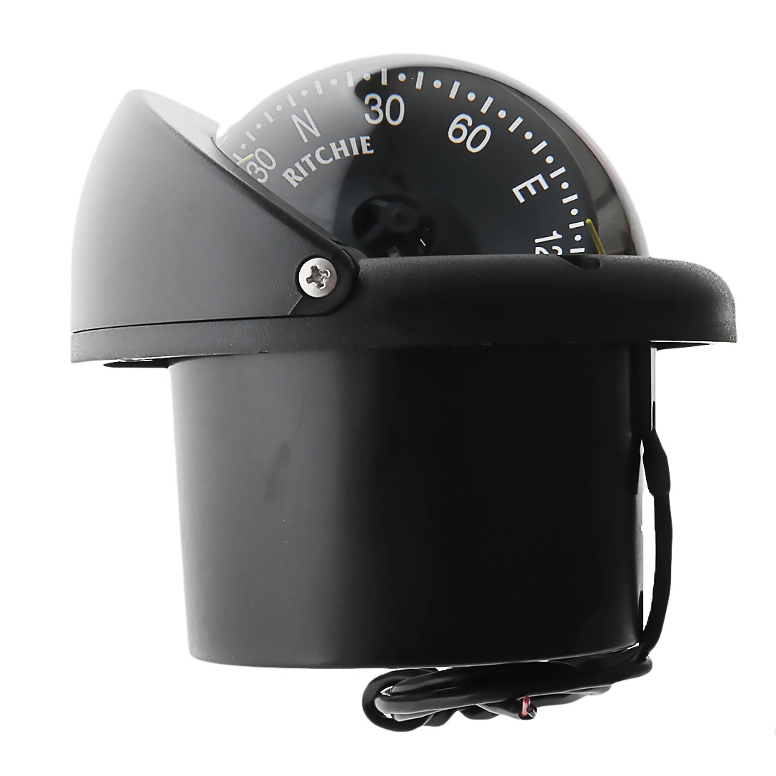 Ritchie Helmsman HF-743 CombiDamp Flush Mount Compass Black 12V