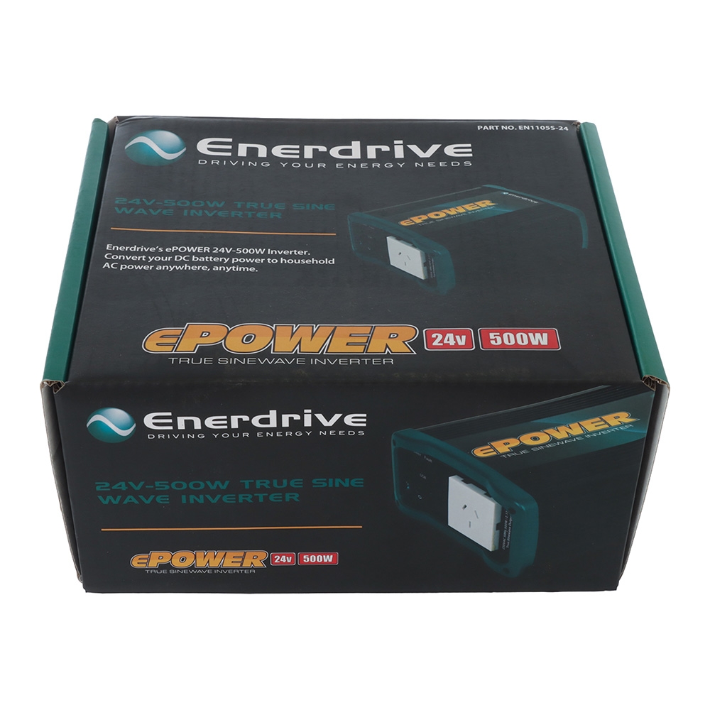 Enerdrive ePOWER True Sine Wave Inverter 24V 230VAC 500W
