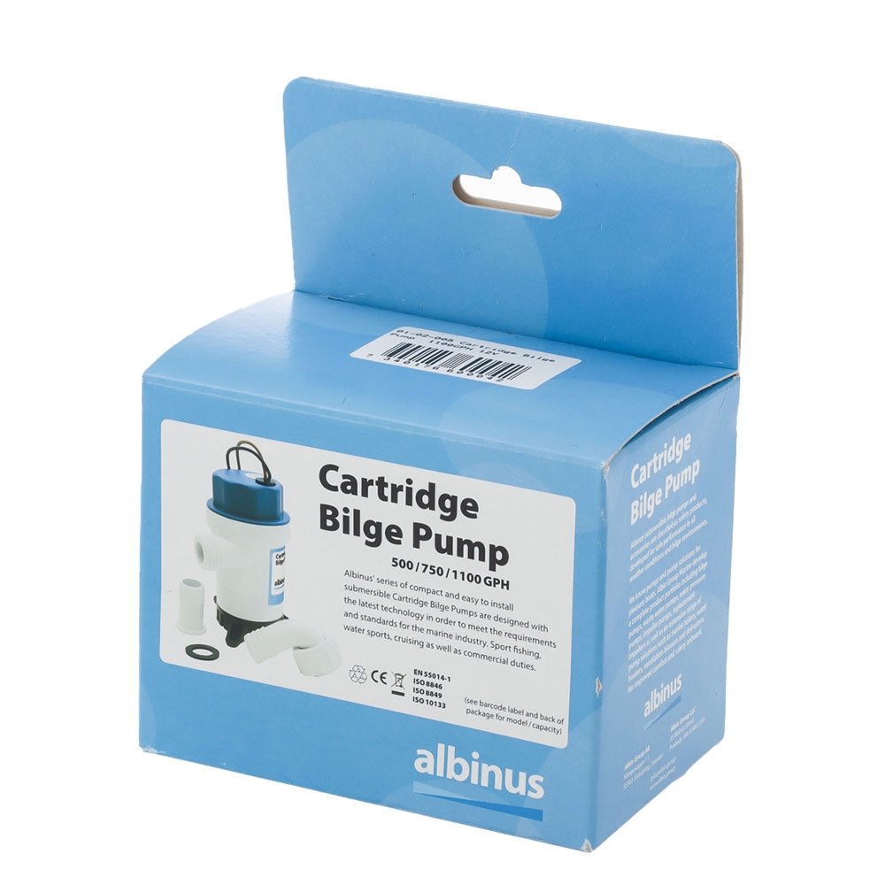Albin Pump Marine Submersible Cartridge Bilge Pump 1100gph 12V 