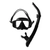 Atlantis Spree MS41 Mask and Snorkel Adult Set Black