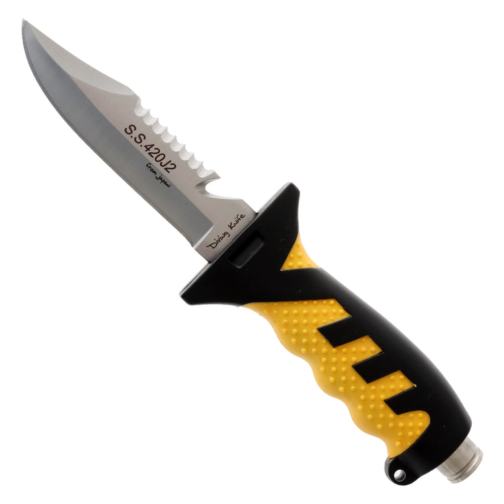 Atlantis Quest K10 Dive Knife Yellow 11cm