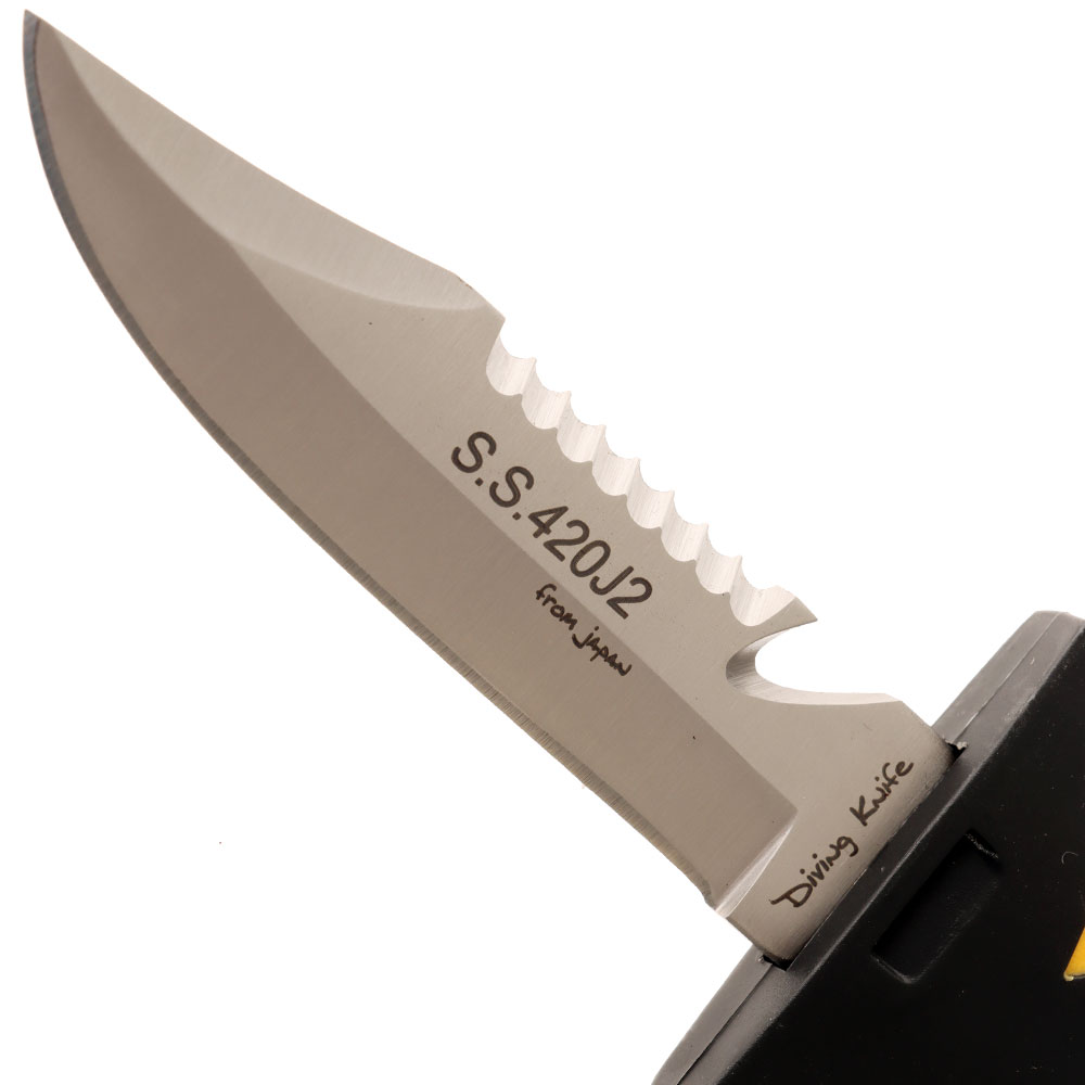 Atlantis Quest K10 Dive Knife Yellow 11cm
