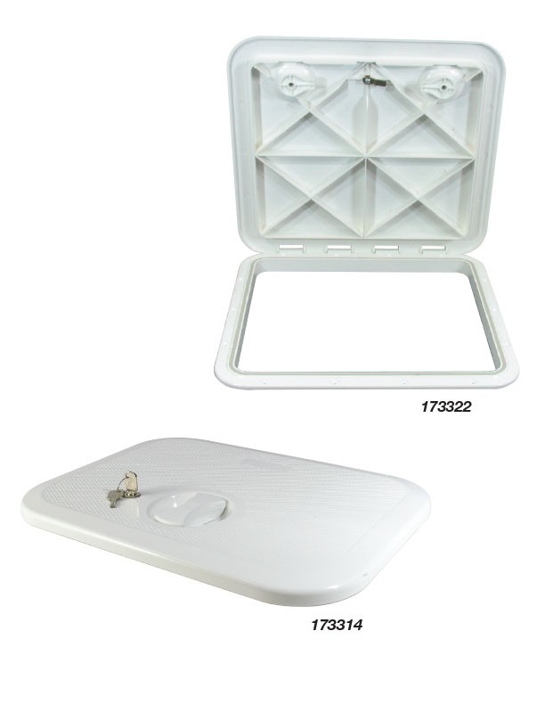 Europa Access Hatch White No Lock 302x302mm