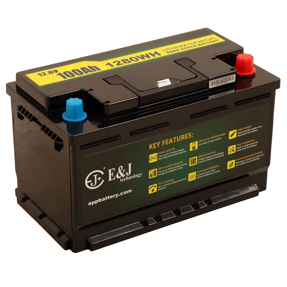 E&J LiFePO4 Rechargeable Dual Purpose Battery 12v 100Ah 800CCA