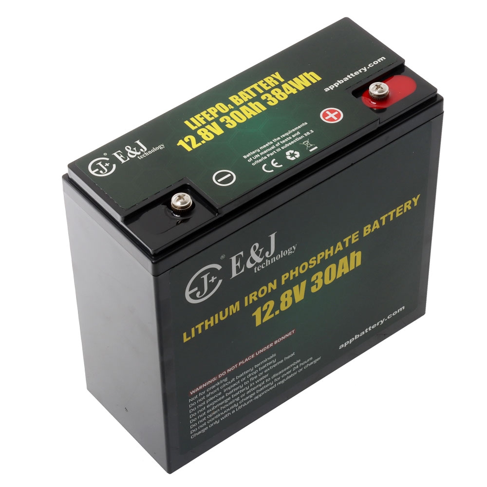 E&J LiFePO4 Rechargeable Lithium Battery 12.8v 30Ah