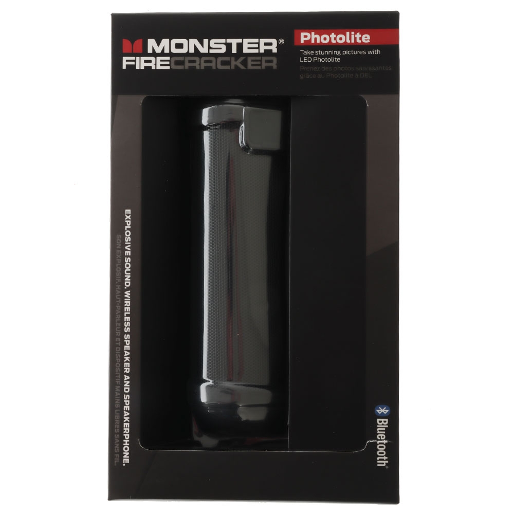 Monster Firecracker Shockproof Bluetooth Speaker Black