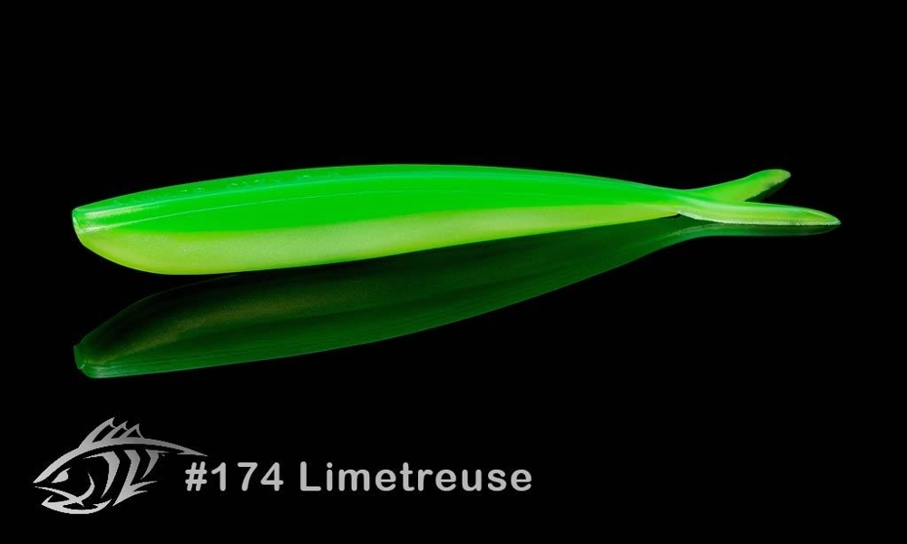 Lunker City Fin-S Fish Soft Bait 18cm Qty 5 Limetreuse