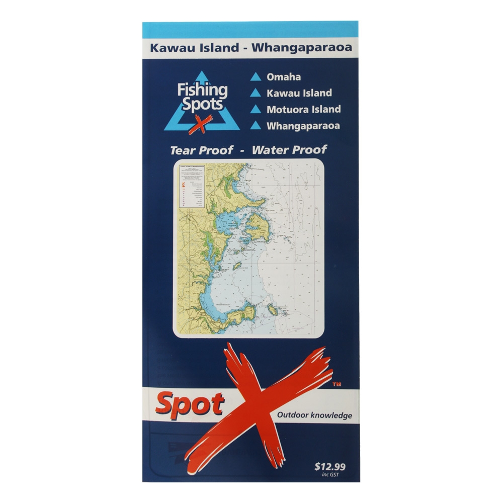 Spot X Fishing Map Kawau Island - Whangaparaoa 