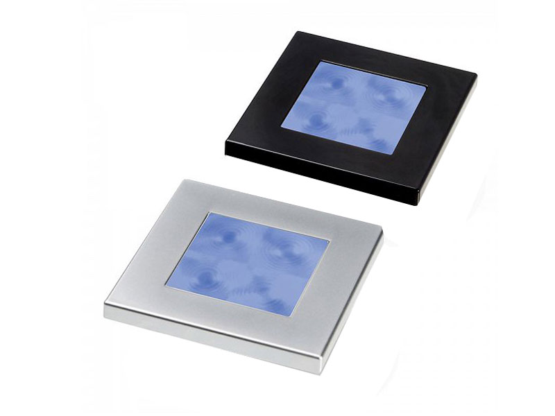 Hella Marine Square LED Courtesy Lamp 24V Blue - White Rim