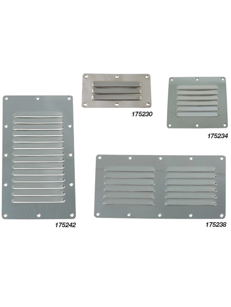 Stainless Steel Louvre Vent - 2x6 Louvres Stainless Steel Louvre Vent - 2x6 Louvres