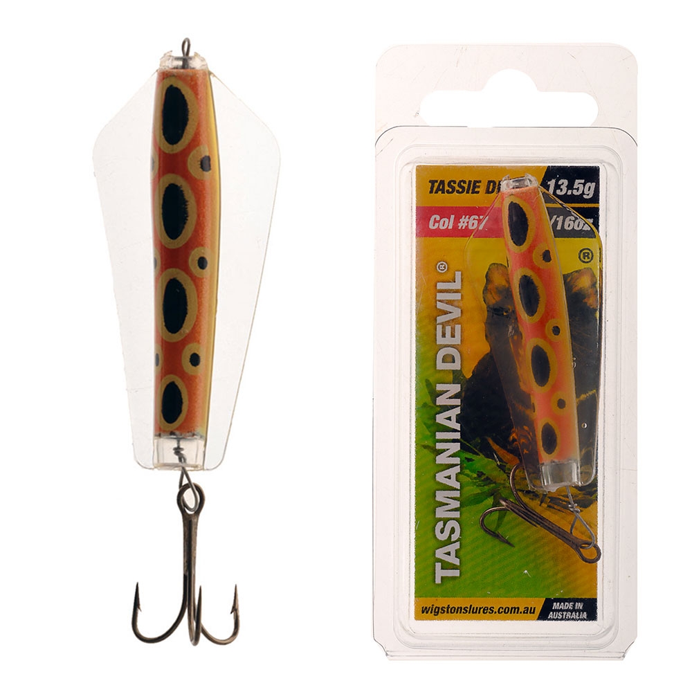 Tasmanian Devil Lure 13.5g Pre-Rigged 67 THK Bull Frog 
