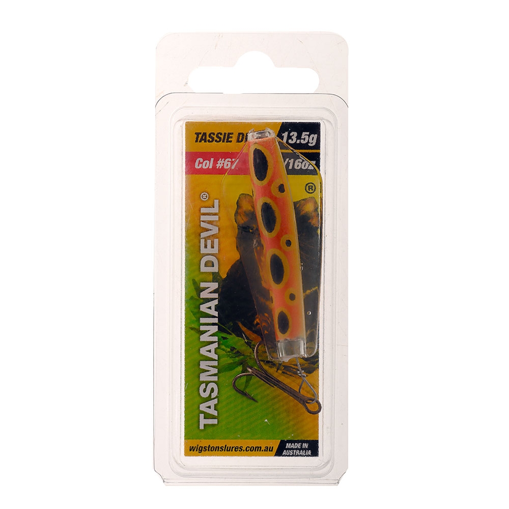 Tasmanian Devil Lure 13.5g Pre-Rigged 67 THK Bull Frog 