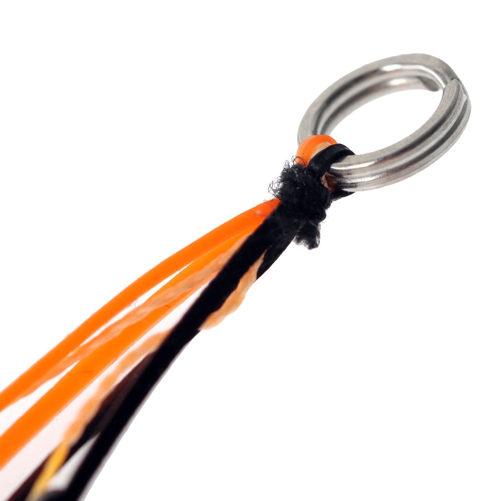 Kegga Stinger Double Jig Assist Hooks #8 Qty 10 Black/Orange