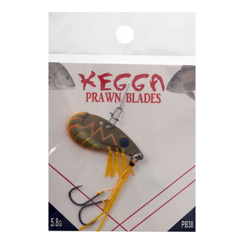 Kegga PB38 Prawn Bream Blades Lure 5.8g 38mm Peach Face