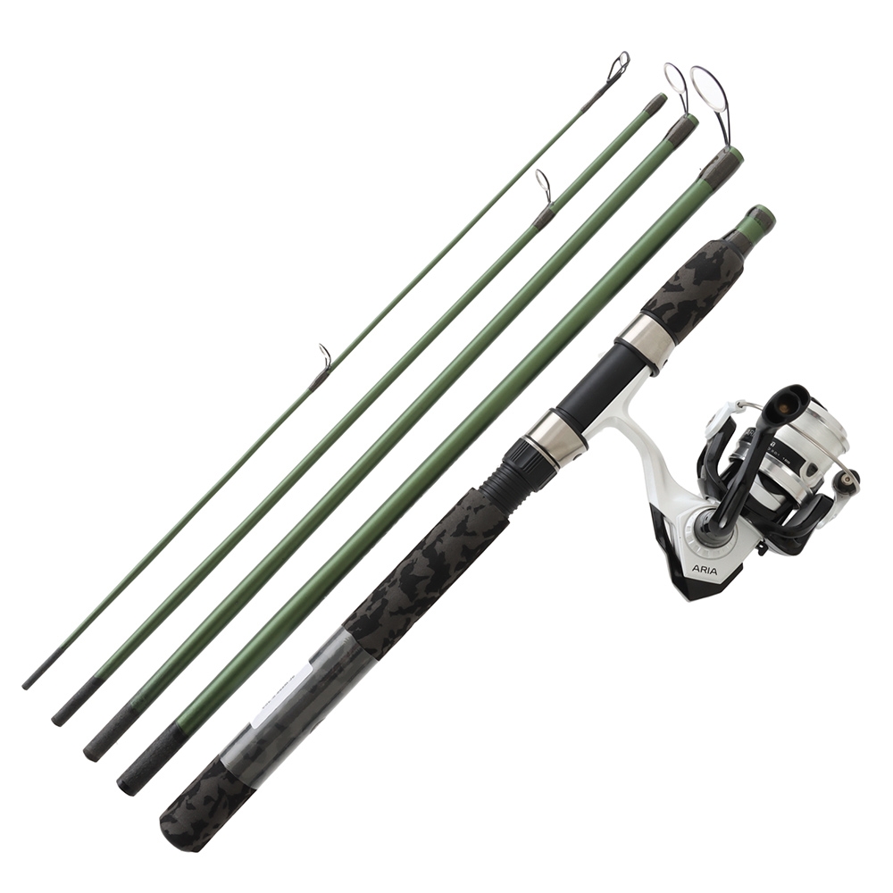 Okuma Aria 30a Voyager Travel Spin Combo with Line 6ft 6in 6-12lb 5pc