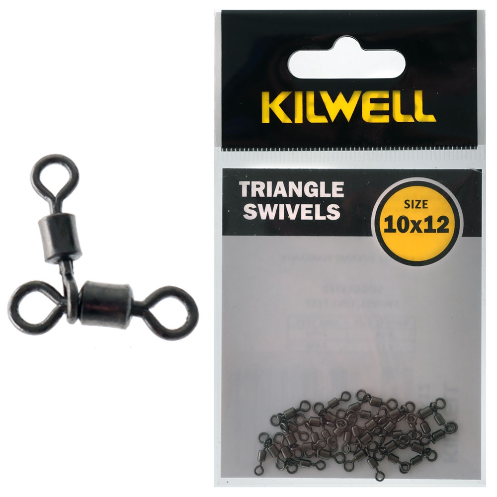 Kilwell Swivel Triangle Black Size 10-12 Qty 18