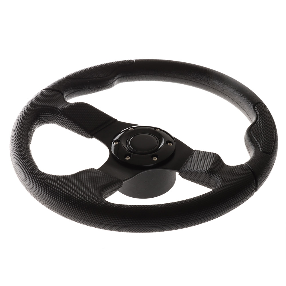 Steering Wheel with PU Sleeves Black 13.8in