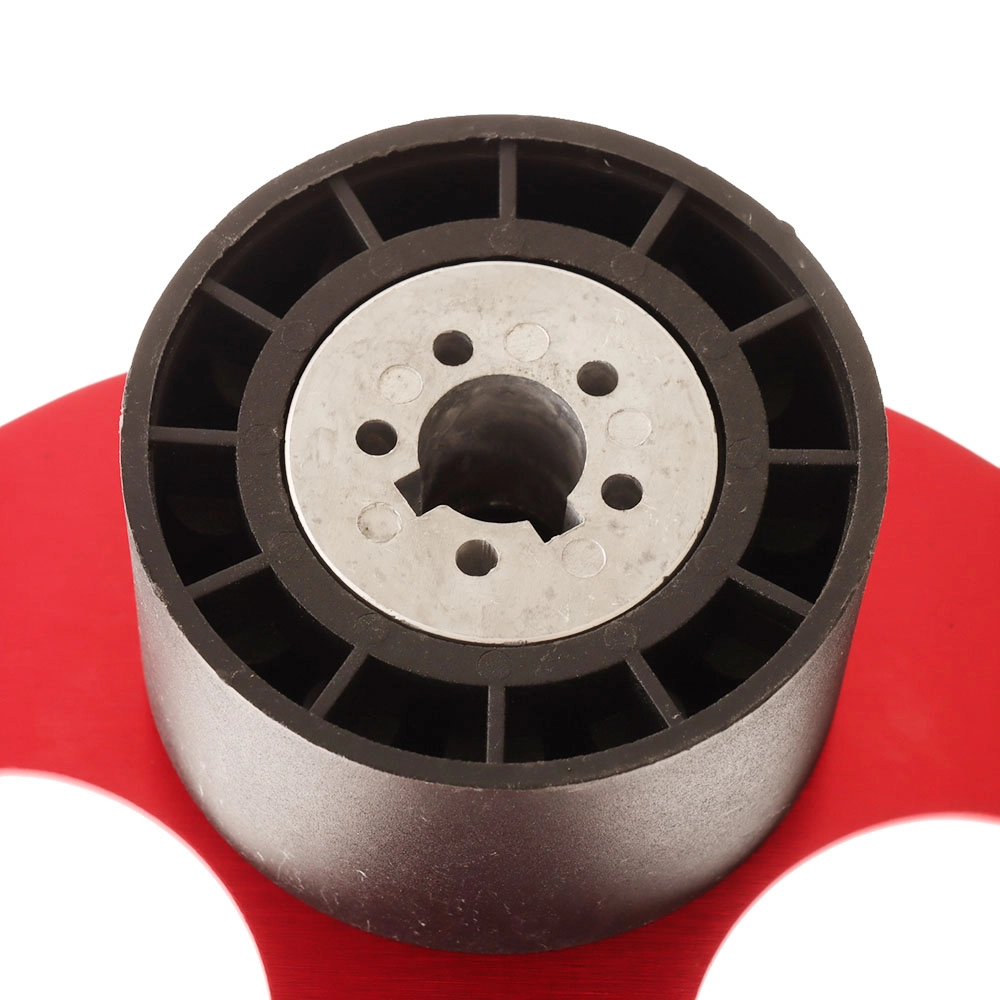 Aluminium Steering Wheel with PU Sleeves Red 13.8in Aluminium Steering Wheel with PU Sleeves Red 13.8in