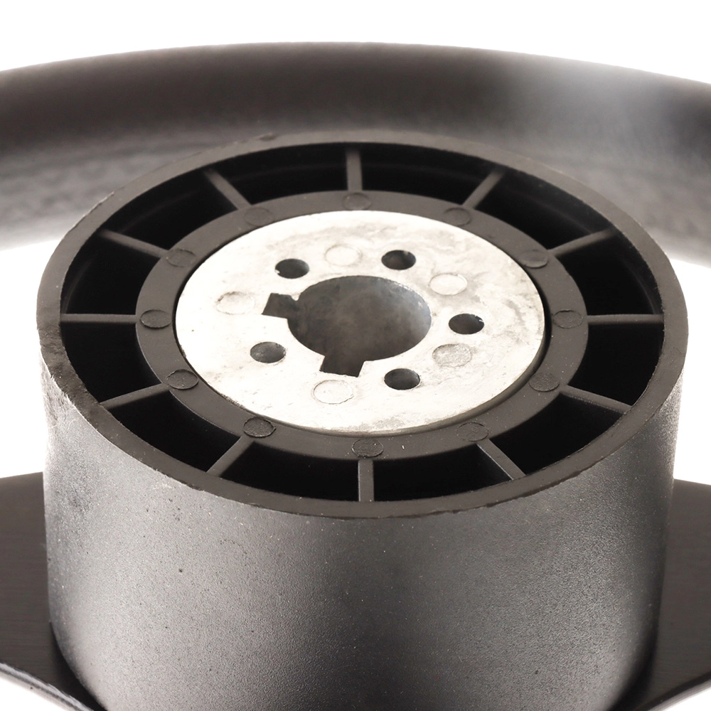 Aluminium Steering Wheel with PU Sleeves 12.5in Black/Silver Aluminium Steering Wheel with PU Sleeves 12.5in Black/Silver