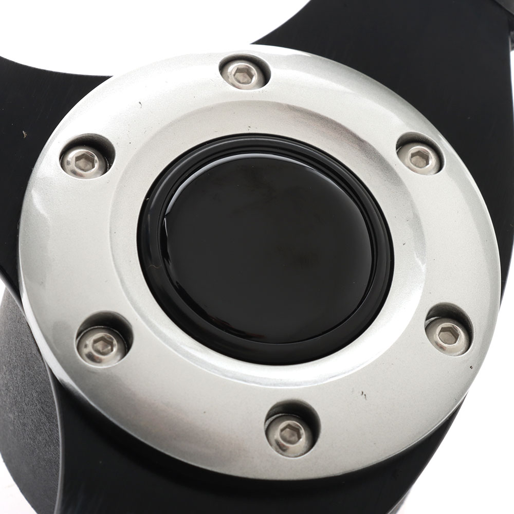 Aluminum Steering Wheel with PU Sleeves 12.5in Black