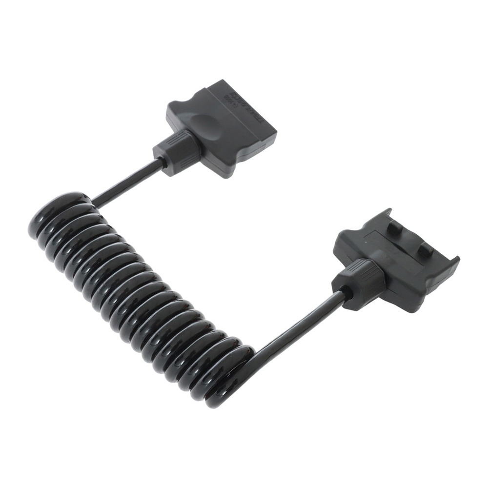 Trailparts 7-Pin Flat Coiled Trailer Lead Male to Male 1.2m