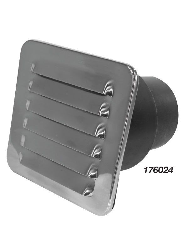 Stainless Steel Louvre Vent with Tail