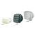 Plastic Louvre Vent with Tail Black 86x86mm