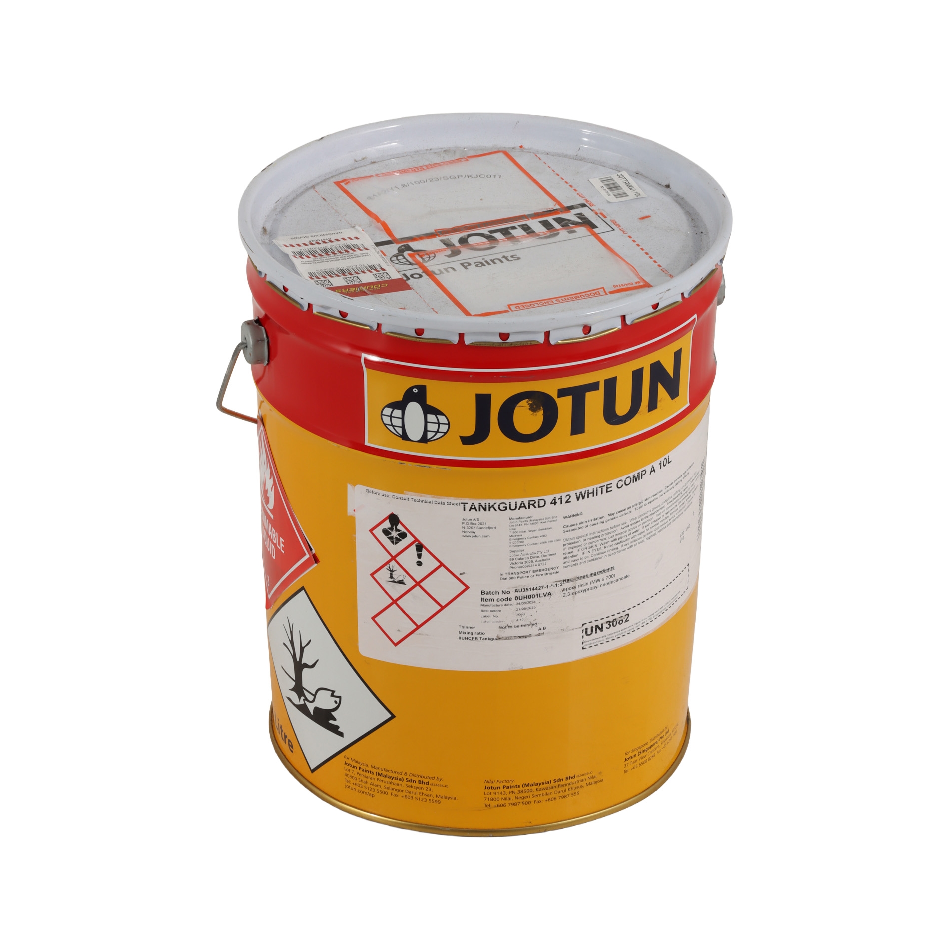 Jotun Tankguard 412 Solvent-Free Epoxy Tank Lining White 10L - Part A
