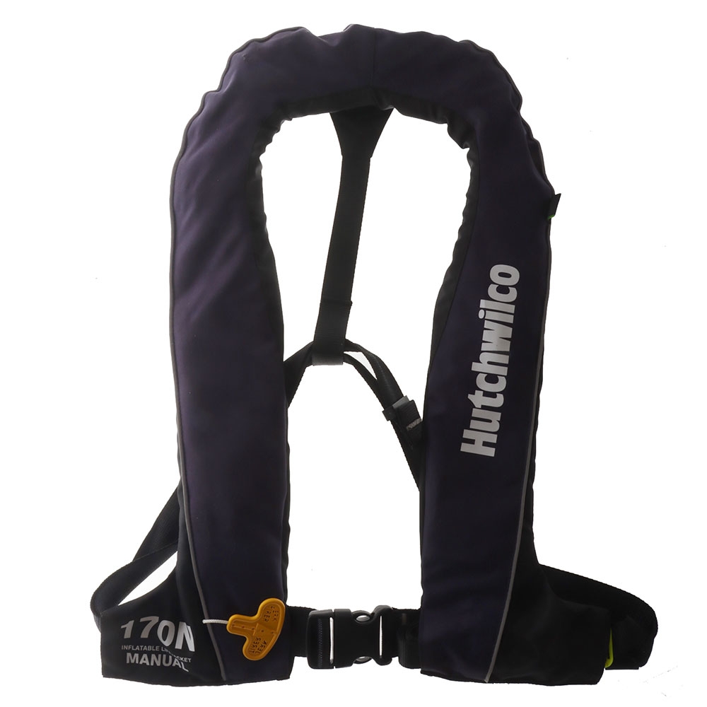 Hutchwilco Easy-Fit 170N Inflatable Life Jacket with Egonomic Thigh Strap