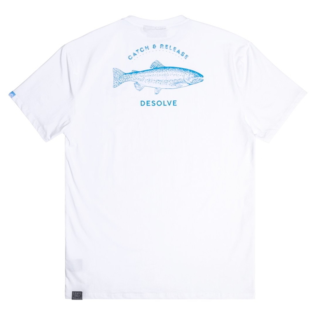 Desolve Bow UPF50 Mens T-Shirt White M