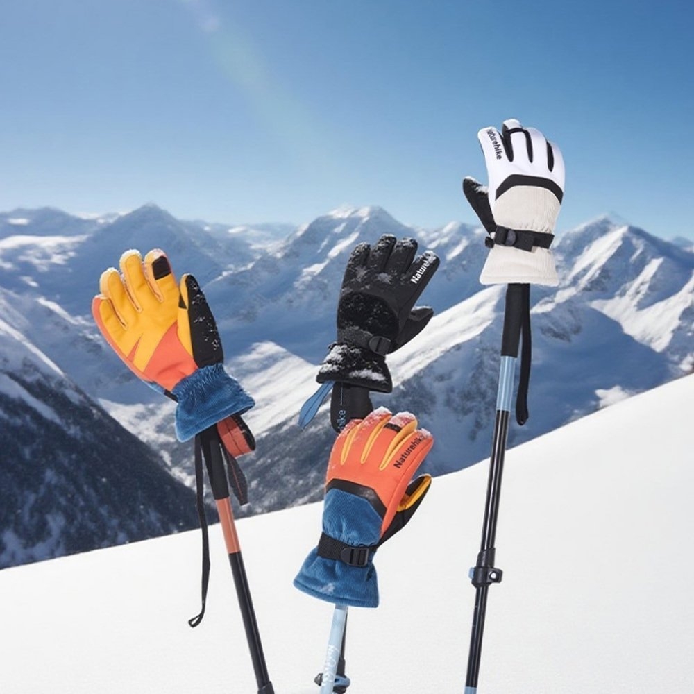 Naturehike Sheepskin Ski Warm Waterproof Gloves