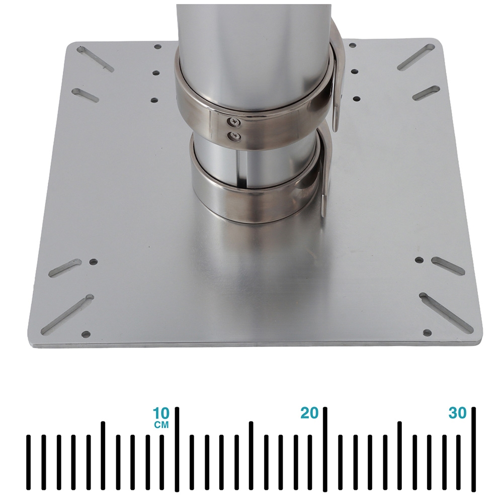 Springfield 3 Stage Table Pedestal with Stainless Steel Collar