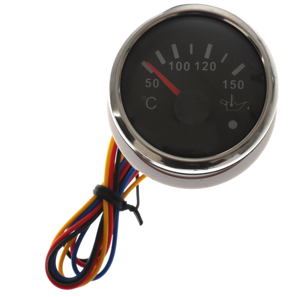 W Pro Series 52mm Oil Temperature Gauge Black W Pro Series 52mm Oil Temperature Gauge Black