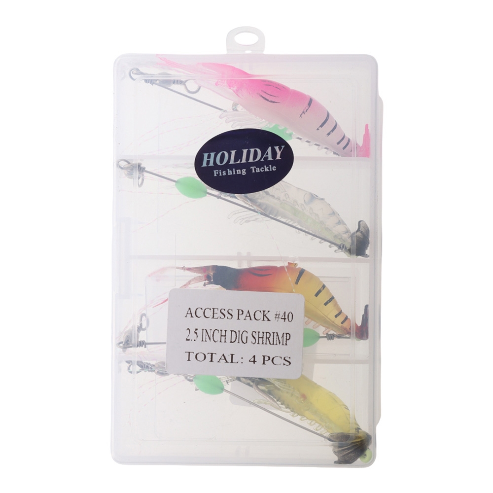 Holiday Shrimp Jig Tackle Pack Qty 4