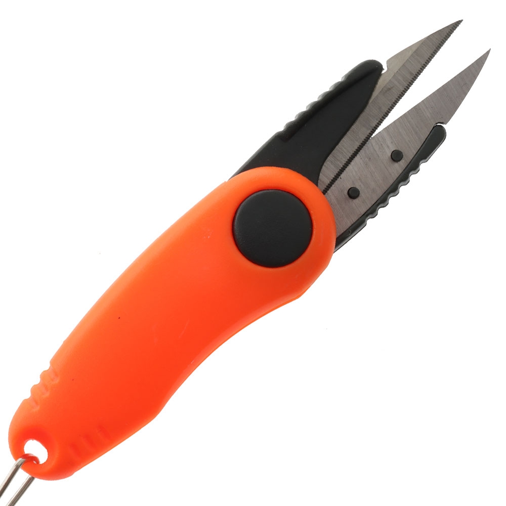 Marine Deals Folding Scissors with Retractable Holder Orange